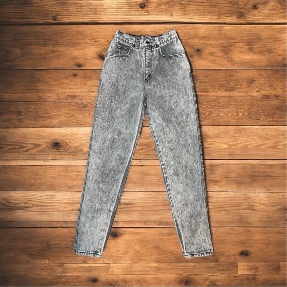 Vintage Levi's 900 Series Acid Wash Mom Jeans Gray Size 5